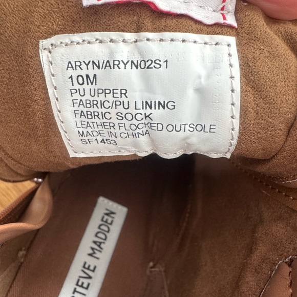 Steve Madden Tan and Brown Lace Up Boots - Picture 2 of 8